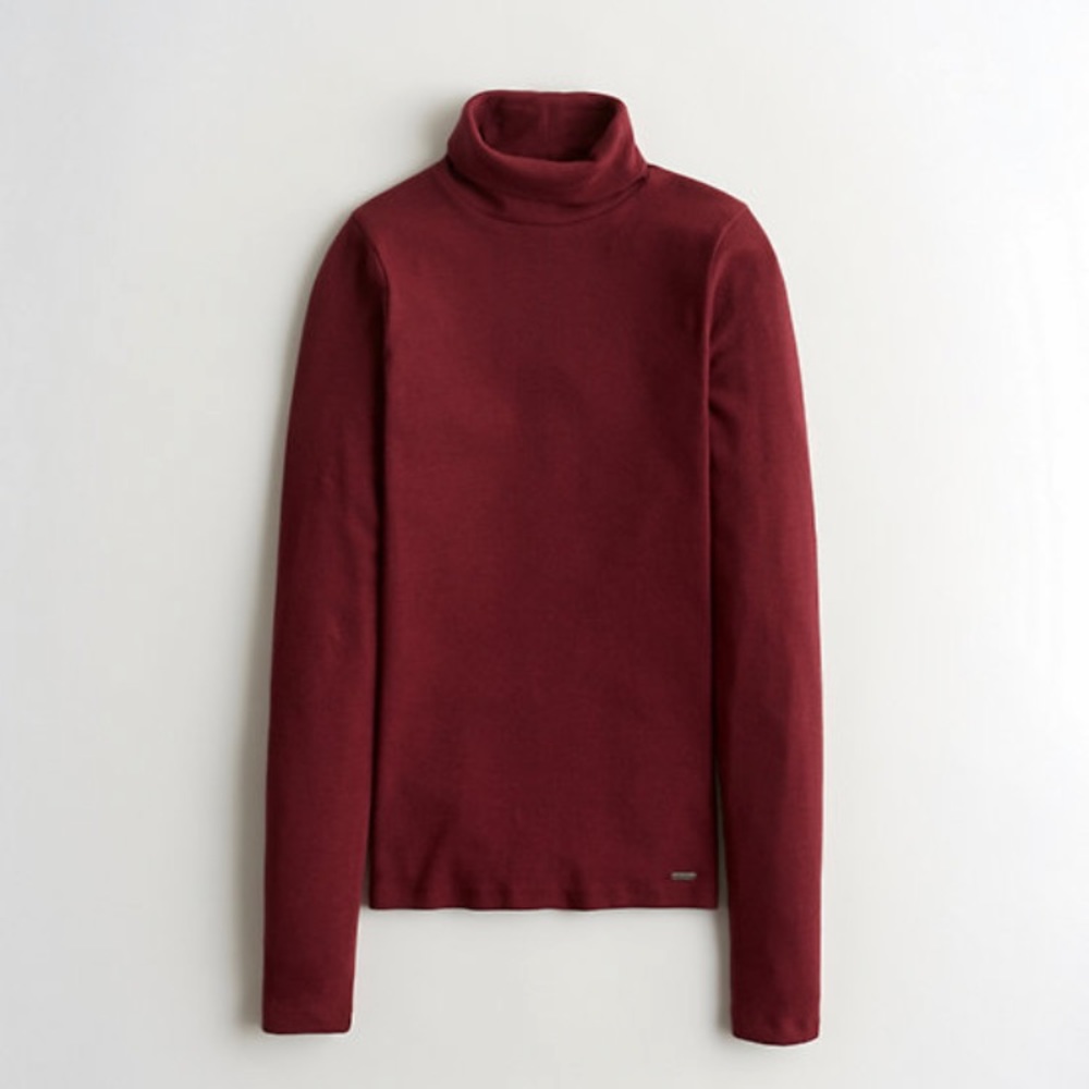 Hollister Burgundy Turtleneck Sweater